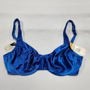 Vtg VASSARETTE 75144 Second Skin Liquid Shiny Satin Unlined Underwire 36C Bra